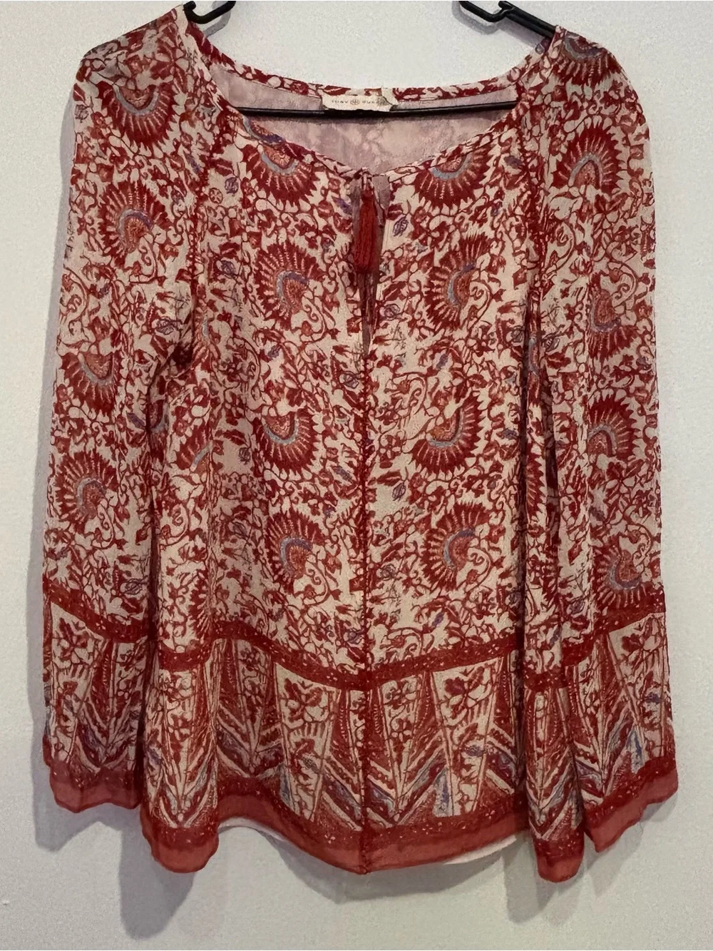 Tory Burch Size 6 Silk Blouse